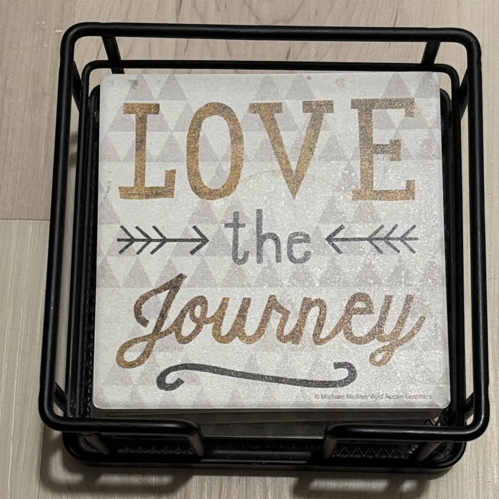 Thirstystone Inspirational Coaster Set with Holder